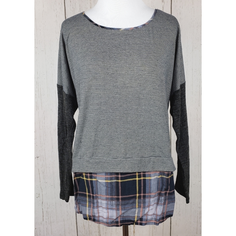 THML Stitch Fix Plaid Stripe Shirt